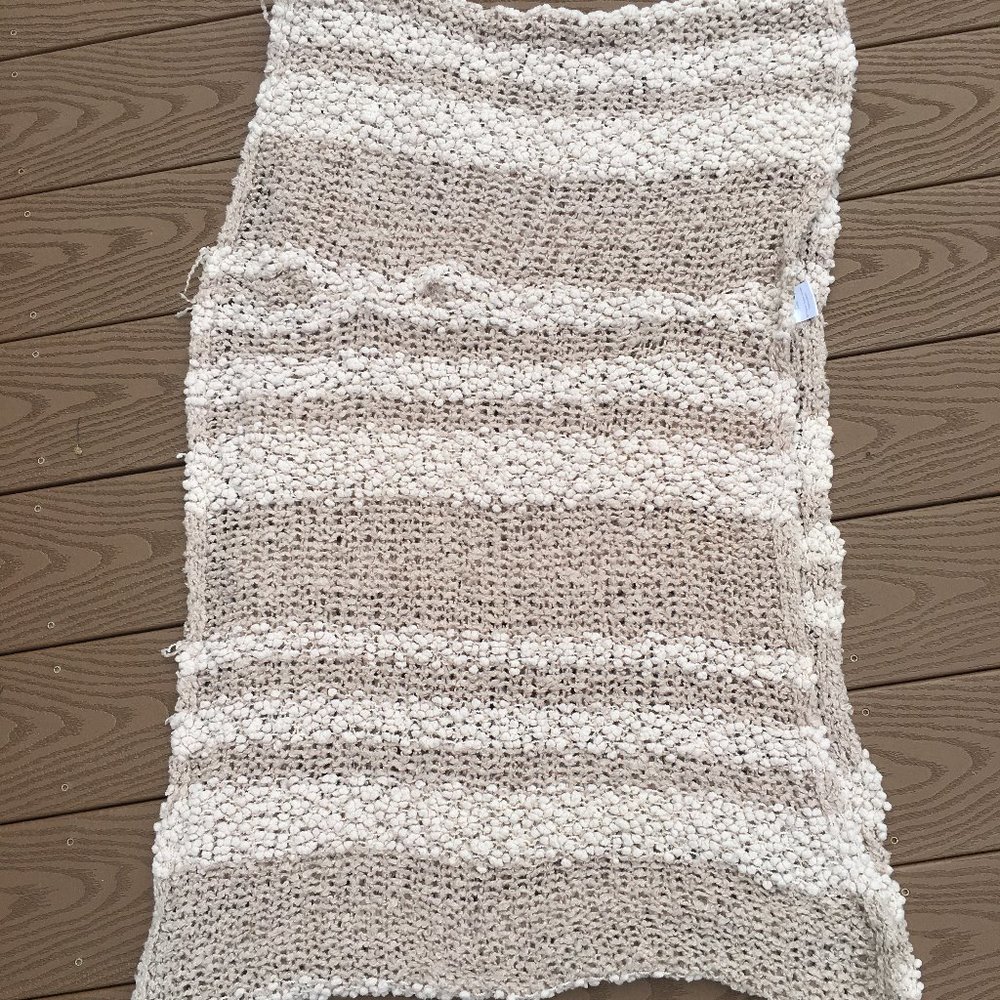 Tan and Cream Stripe, Kimchi Blue Infinity Scarf